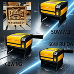 SIHAO 50W 60W CO2 Laser Engraver 400×600mm — Ruida M2 Stainless Steel Laser Engraving Cutting Machine for Wood Leather Acrylic DIY Logo Marking