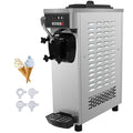 SIHAO 8116F Commercial Soft Serve Ice Cream Machine – Single Head Countertop Maker with Pre-Cooling, Puffing Pump & Low-Mix Alarm for Cafes & Dessert Shops