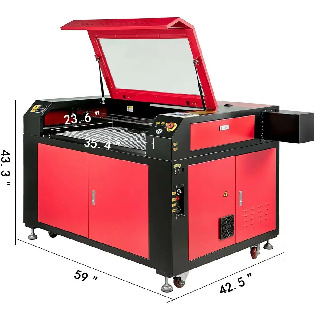 SIHAO CO2 Laser Engraver 9060 100W Ruida USB Engraving Cutting Machine for Wood Acrylic Crafts