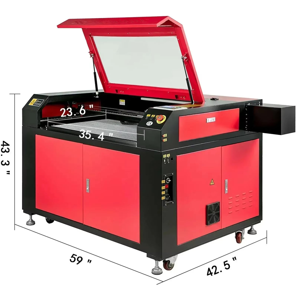SIHAO CO2 Laser Engraver 9060 100W Ruida USB Engraving Cutting Machine for Wood Acrylic Crafts