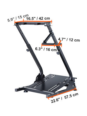 SIHAO Racing Simulator Steering Wheel Stand, Heavy-Duty Cockpit Mount Compatible with Logitech G27 G29 G920 / Thrustmaster T300R for Xbox One, PS4, PS5, PC