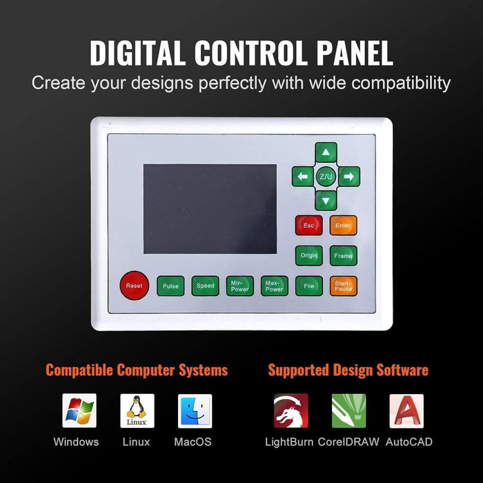 SIHAO 80W with Legs CO2 Laser Engraver Built-in Air Pump| Cutter (28" x 20") | FDA Approved | Ruida Controller with Manual Focus - SIHAOTEC Laser