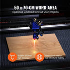 SIHAO 80W CO2 Laser Engraver 28x20 with LightBurn & Air Assist
