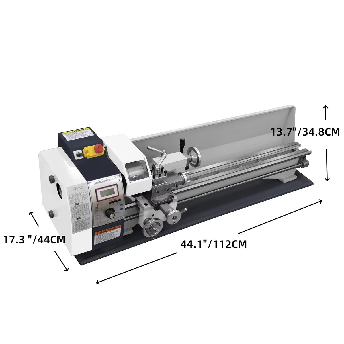 SIHAO Mini Metal Lathe 550W 600W 650W 750W 1100W 1200W —150-220mm Swing X 350-750mm Between Centers Variable Speed 0-2500 RPM, 3-Jaw Chuck, Precision Benchtop Lathe for Drilling & Threading & Steel Aluminum DIY Model Making