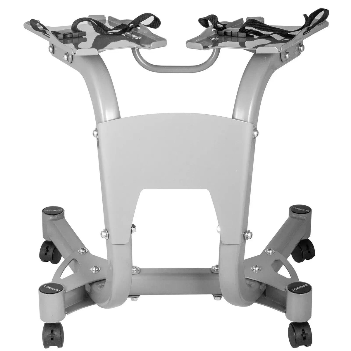 SIHAO Adjustable Dumbbell Stand with Wheels, 100KG Capacity & Towel Storage Rack, Home Gym Equipment for 24-40KG Dumbbells