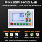 SIHAO Red 60W CO2 Laser Engraver | Cutter (28"x20") | Ruida Controller | Lightburn Compatible |  with Manual Focus