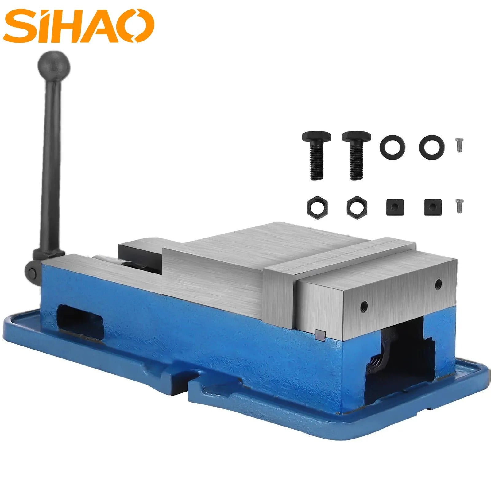 SIHAO 6-Inch Precision Milling Vise – Heavy-Duty Drill Press Vise with 6″ Jaw Width for Bench Clamping & Machining