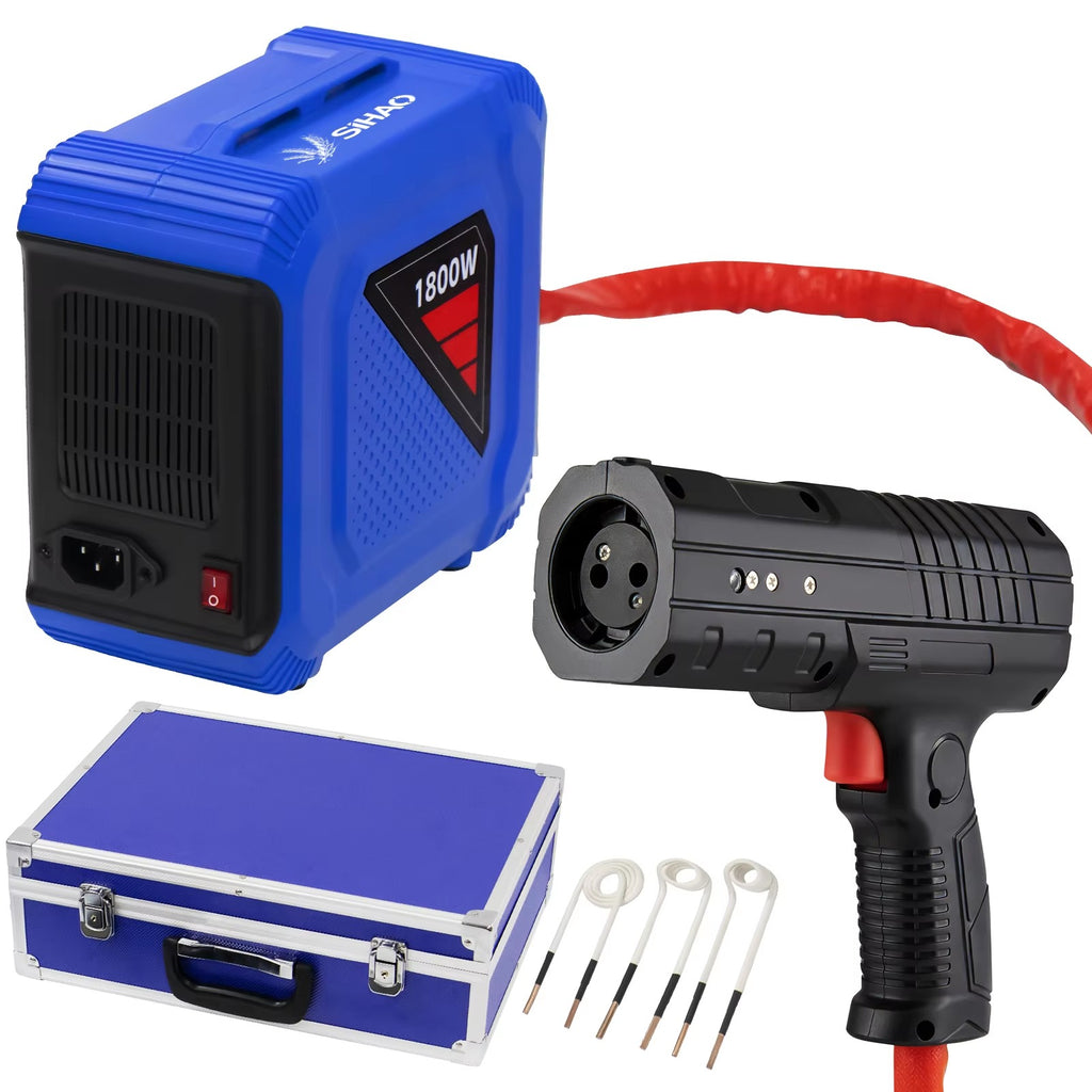 SIHAO 1800W Induction Heater Bolt Removal Kit, Magnetic Nut Buster Tool for Rusty Screw