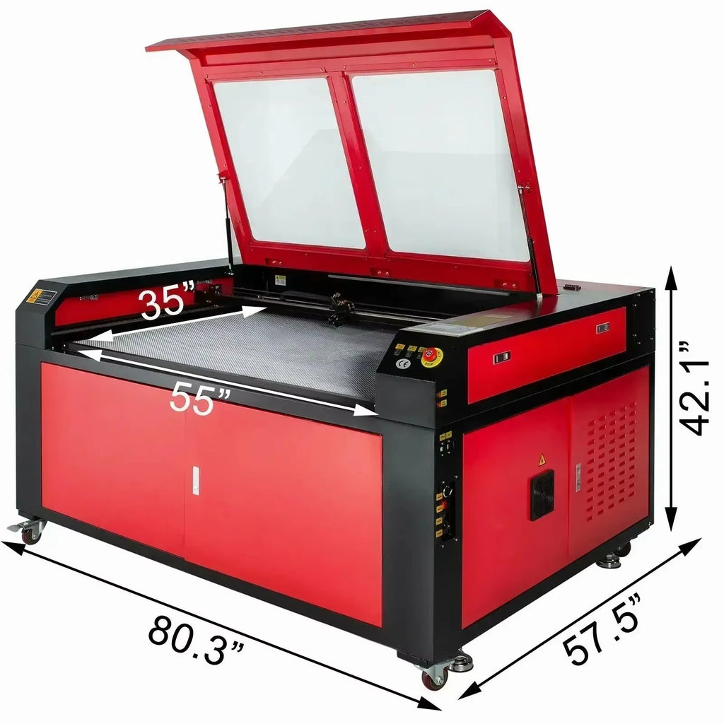 SIHAO 130W CO2 Laser Engraver 1400x900mm, Ruida CNC & LightBurn Ready, Laser Cutter for Woodworking
