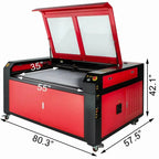 SIHAO 130W CO2 Laser Engraver 1400x900mm, Ruida CNC & LightBurn Ready, Laser Cutter for Woodworking