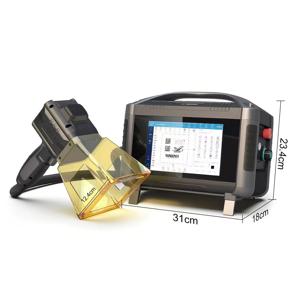SIHAO 20W/30W Handheld Fiber Laser Marking Machine 220V — Industrial Laser Engraving for Permanent Metal & Plastic Etching