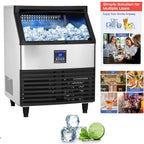 SIHAO 270lb Commercial Ice Maker – Heavy-Duty Cube Ice Machine with 24H Production for Restaurants, Bars, Cafes & Catering