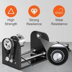 SIHAO Rotary Cutter and Engraver Attachment丨3-Jaw Spindle and 230 mm Track丨50W/60W/80W/100W/130W