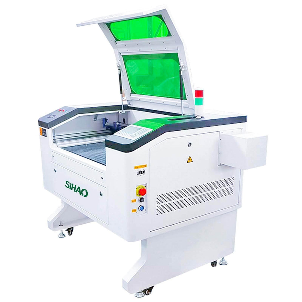 SIHAO 100W CO2 Laser Engraver 28x20 with Built-In Chiller & Autofocus