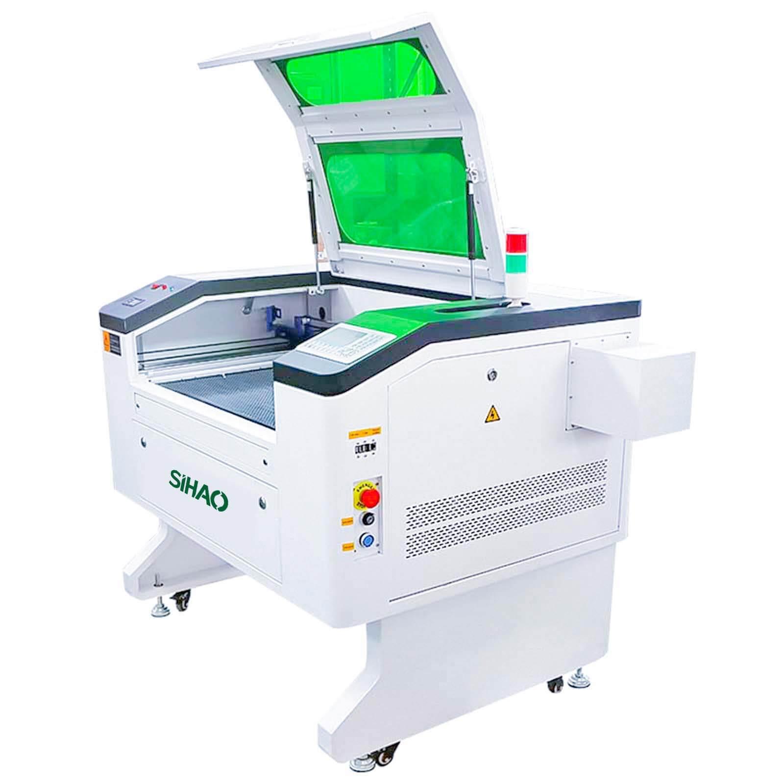 SIHAO 100W CO2 Laser Engraver 28x20 with Built-In Chiller & Autofocus