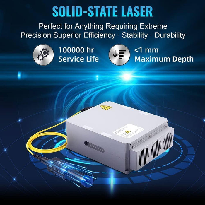 SIHAO 30W Split Fiber Laser & Marking Machine with (5.9"x5.9")working Area with Rotation Axis - SIHAOTEC Laser