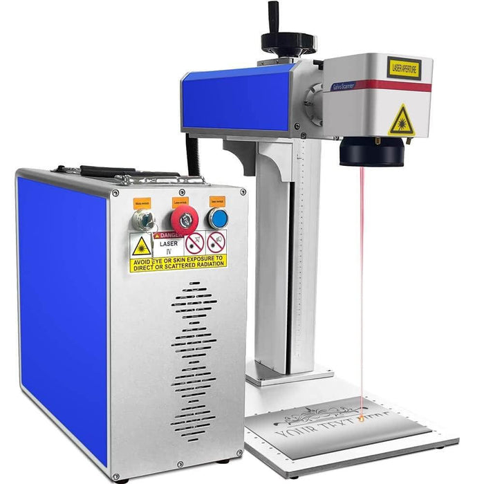 SIHAO 30W Split Fiber Laser & Marking Machine with (5.9"x5.9")working Area with Rotation Axis - SIHAOTEC Laser