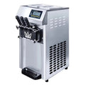SIHAO Commercial Soft Serve Ice Cream Machine - Pre-Cooling System, 18L/H Portable High Capacity for Food Trucks & Dessert Shops