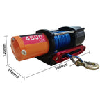 SIHAO 4500/3500/3000LBS 12V Electric Winch for ATV/UTV/Jeeps - Synthetic Rope, Wireless & Wired Remote IP55 Waterproof Off-Road