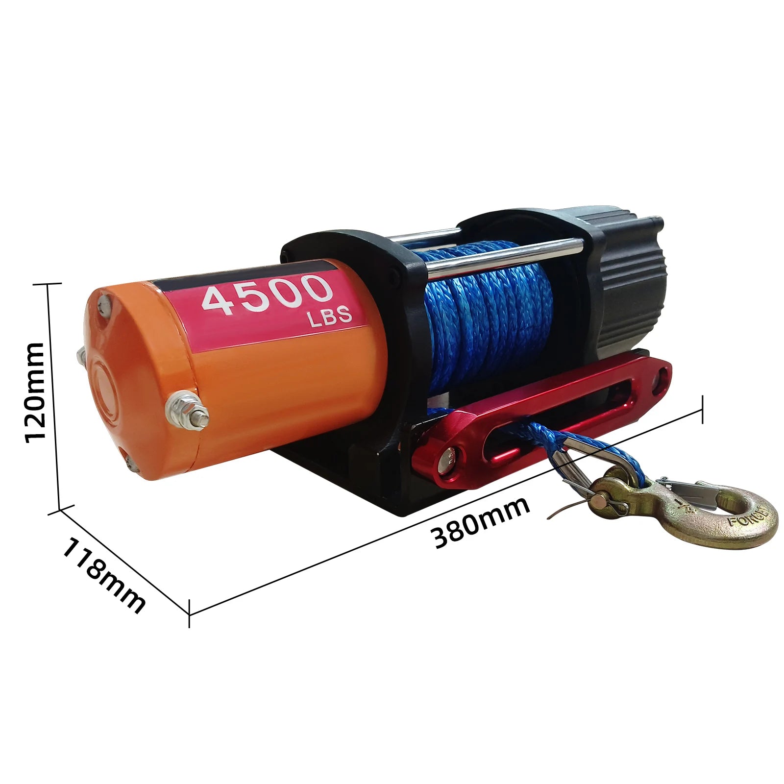 SIHAO 4500/3500/3000LBS 12V Electric Winch for ATV/UTV/Jeeps - Synthetic Rope, Wireless & Wired Remote IP55 Waterproof Off-Road