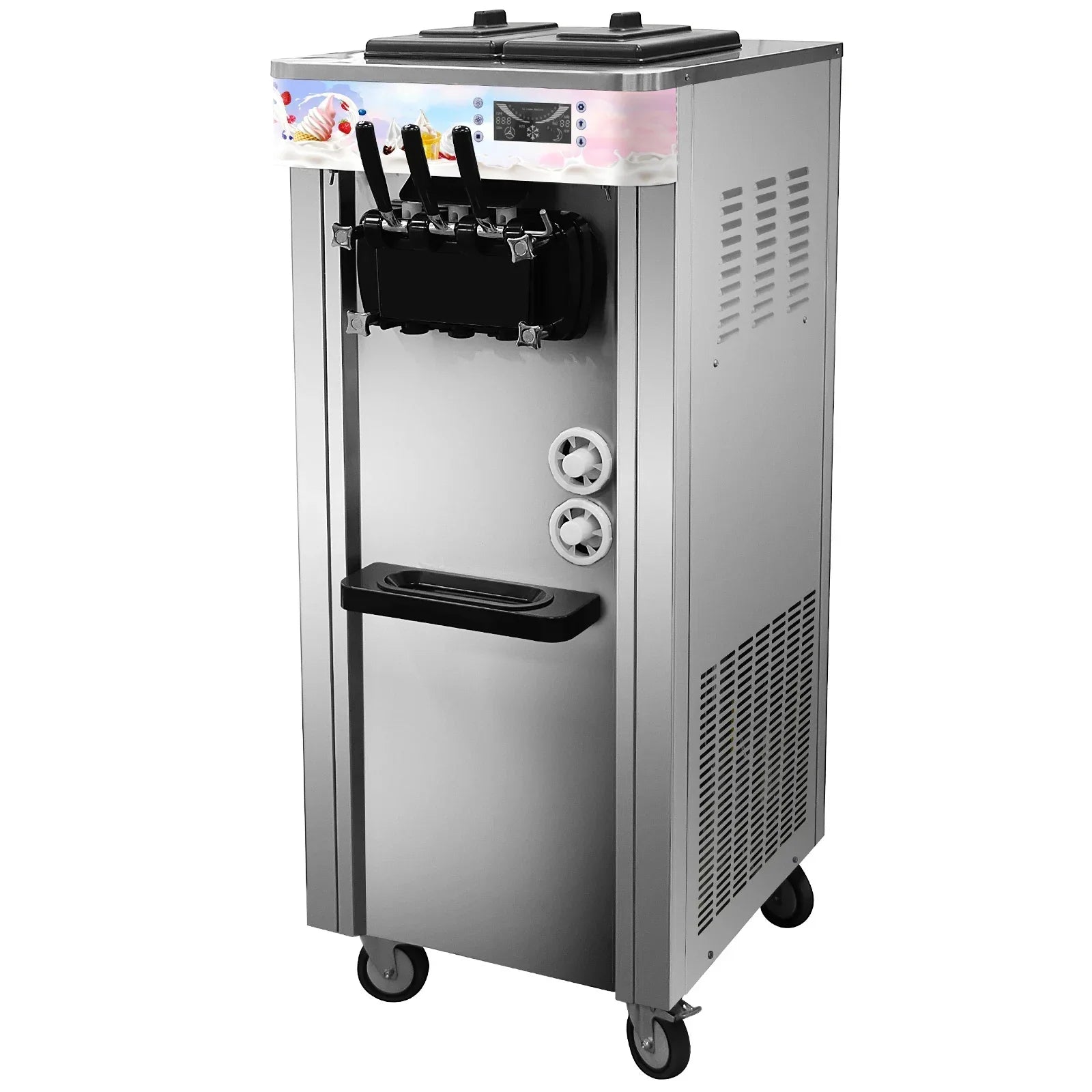 SIHAO Soft Ice Cream Machine Commercial Soft Ice Cream Maker Machine Ice Cream Machine for Restaurants Bars Cafes Bakeries