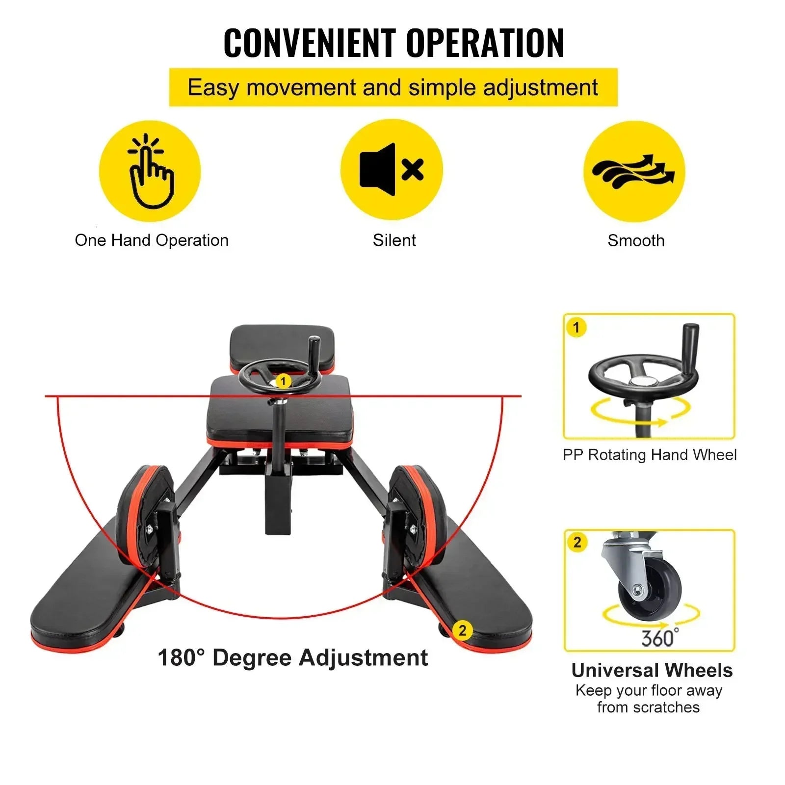 SIHAO Pro 220lbs Leg Stretcher Machine Adjustable Stretch Trainer for Home Gym Yoga Martial Arts Flexibility Exercise Recovery