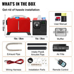 SIHAO Fast-Heating Diesel Parking Heater 5-8KW 12V – Portable Kit with Remote, Ideal for Vans & Trucks