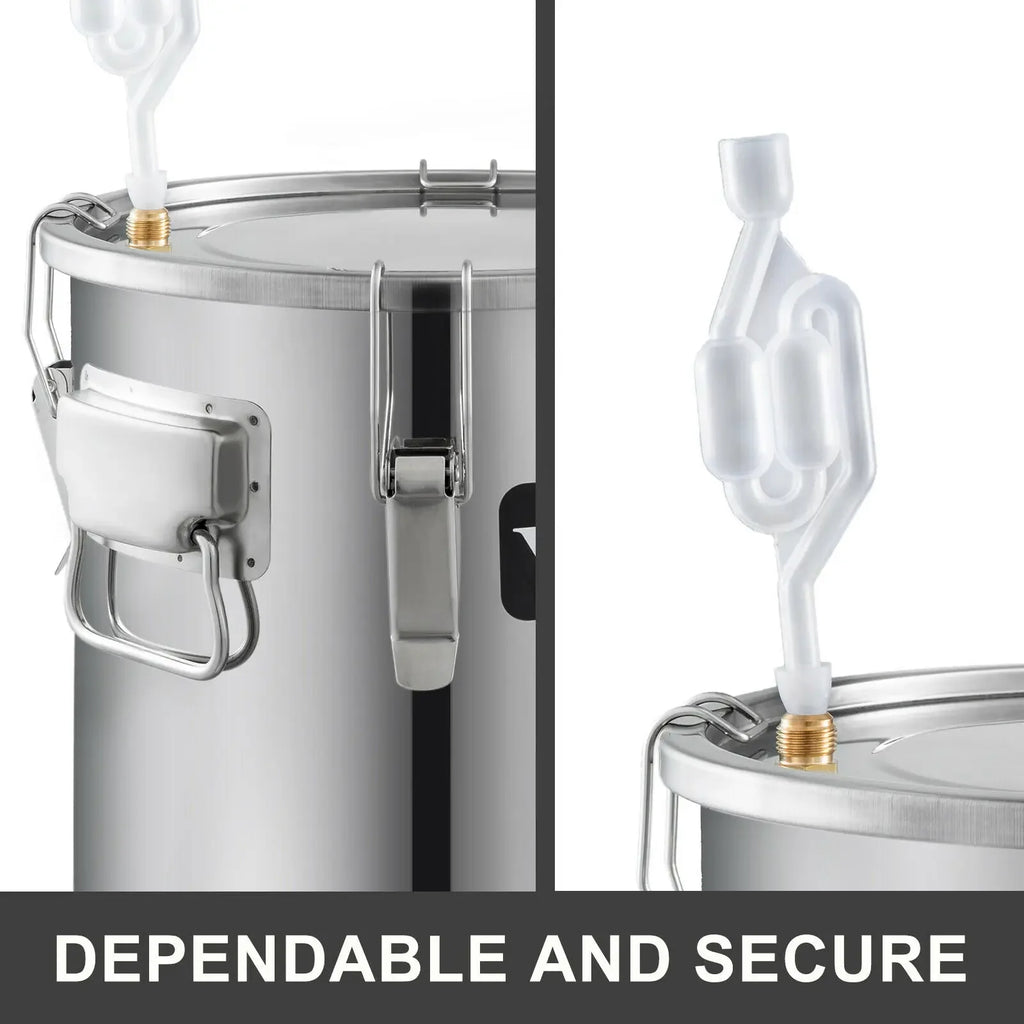 SIHAO 5 Gallon Distiller Kit – Stainless Steel & Copper Moonshine Alcohol Still, Water/Wine/Essential Oil Brewer with Pump, for Home DIY
