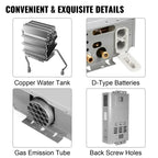 SIHAO LPG Gas Water Heater – 6L To 18L Propane/Butane Instant Hot Water Heater, Stainless Steel Wall-Mounted Boiler for Shower, Kitchen & RV (Multiple Sizes Available)