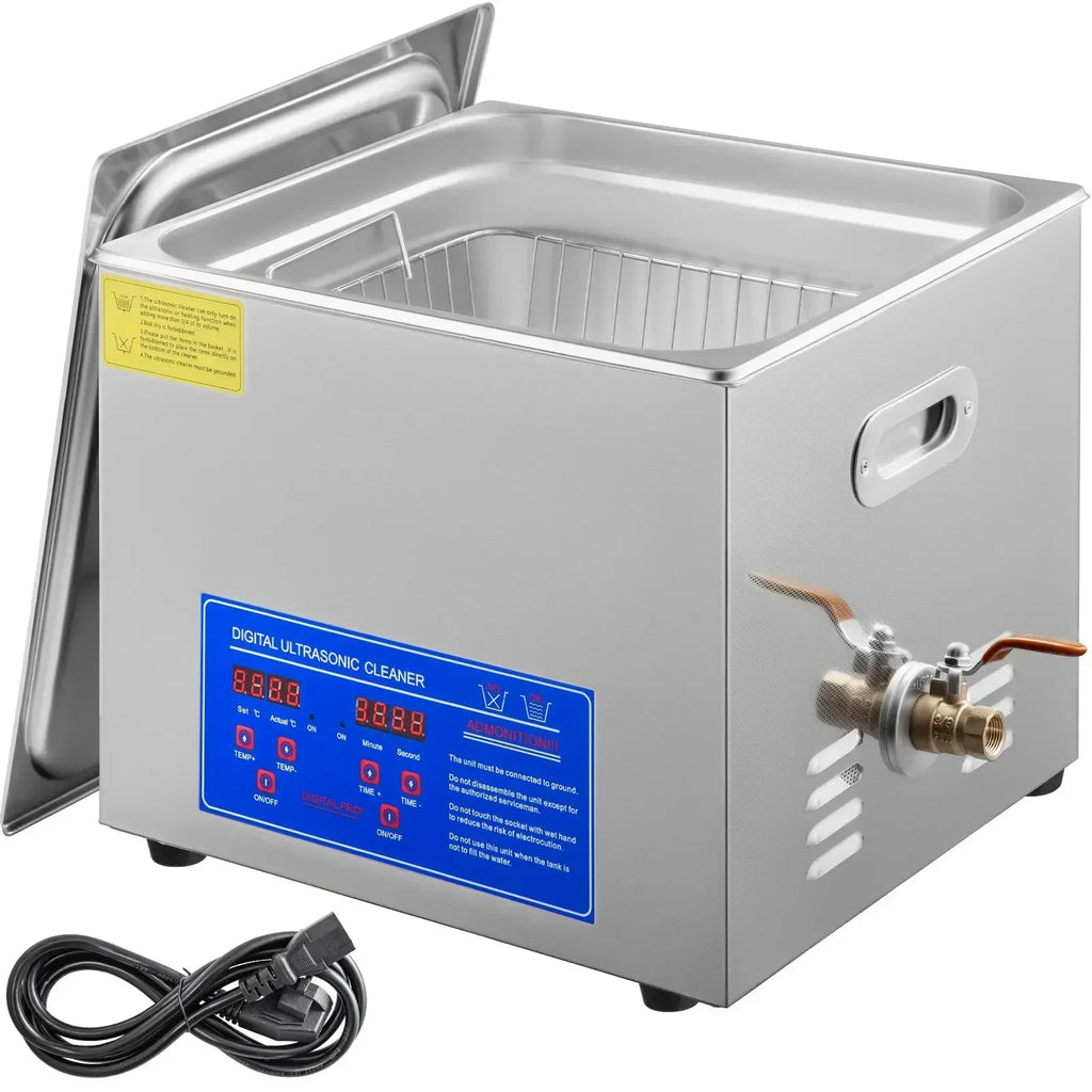 SIHAO Ultrasonic Cleaning Machine Digital Heated Cleaner for Jewelry, Glasses & Small Parts—Versatile Cleaning for Home & Commercial Use