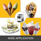 SIHAO 20-28L/H Soft Ice Cream Maker Commercial Countertop Tricolor 2+1 Flavors Sweet Cones Freezing Equipment Vending Machine