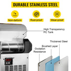 SIHAO 500W Commercial Slush Machine – Dual 15L Tanks (30L Total), Digital Temp Control for Bars, Cafés & Smoothie Shops