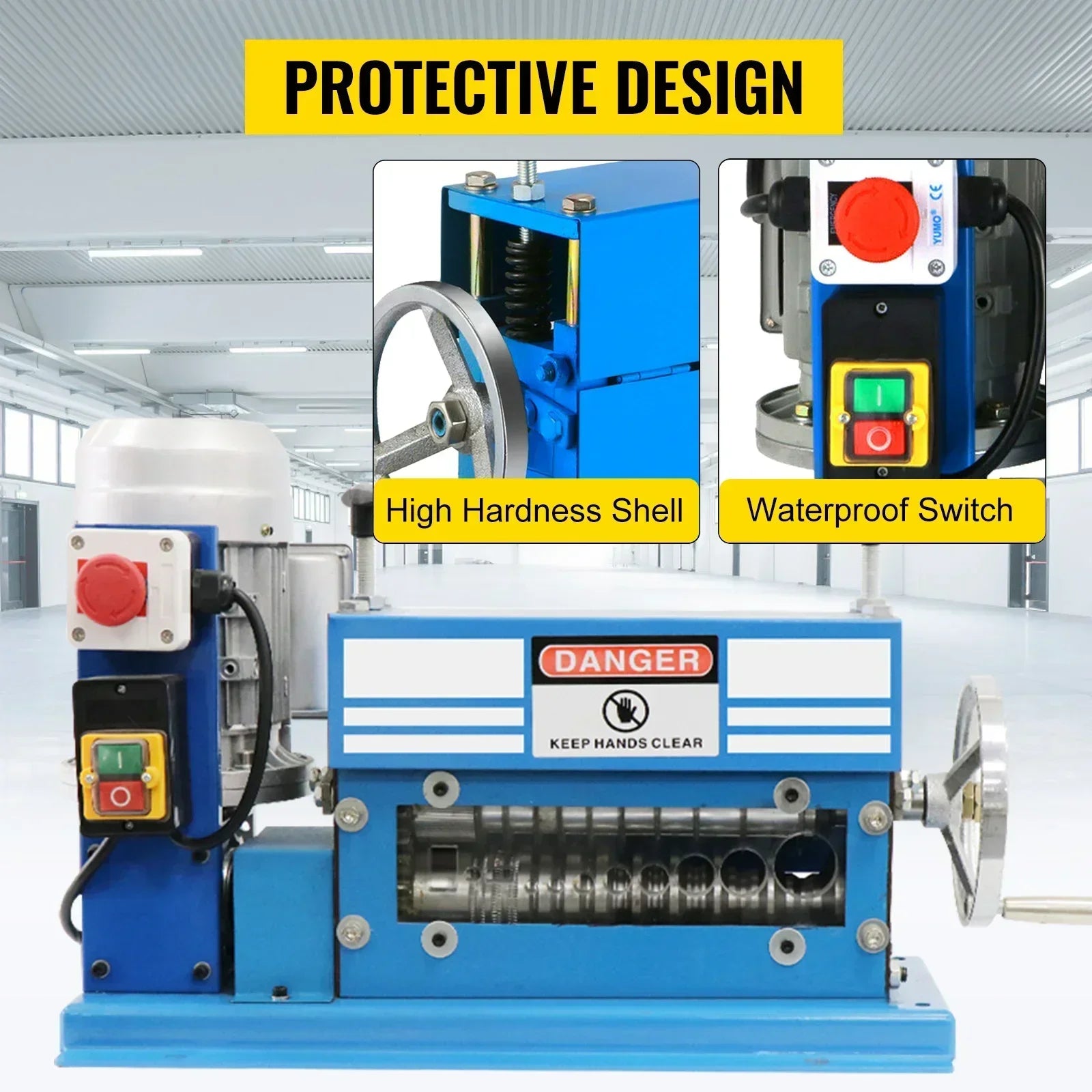 SIHAO 370W Heavy-Duty Wire Stripping Machine | 11 Channels for Scrap Copper Recycling