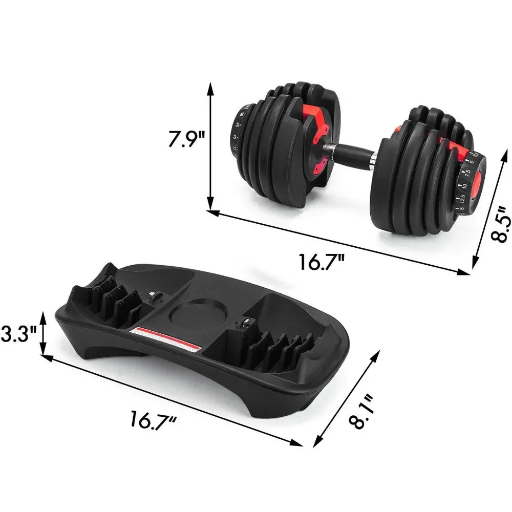 SIHAO QuickLock Adjustable Dumbbell 24-40KG – Heavy-Duty Home Gym Equipment for Strength Training