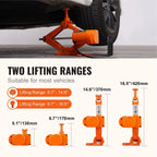 SIHAO 6600lbs 12V Electric Scissor Jack – Remote-Controlled Car Lift with Dual Safety Pads, Fast 3-Ton Lifting for SUV, Sedan, and Light Truck, Emergency Tire Change Made Easy