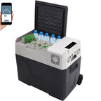 SIHAO 30/40/50L Portable Car Fridge - 12/24V Dual Zone Compressor Cooler for Truck/RV/Boat Outdoor Camping & Home, DC/AC Freezer