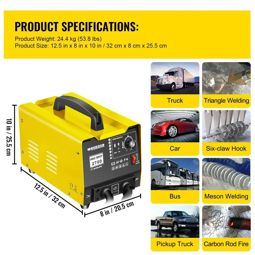 SIHAO Dent Repair Machine Vehicle Panel Spot Puller Dent Spotter GYSpot 2700A 3500A Spot Welding Machine Welder Dent Repair