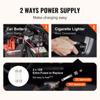 SIHAO 5T Electric Car Jack Kit – Built-in Impact Wrench, Air Pump & LED, for Cars & Trucks