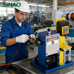 SIHAO Dual-Power Wire Stripping Machine – Electric Motor + Hand Crank, Portable Copper Wire Peeler for 1-25mm Cables, Scrap Recycling