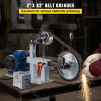 SIHAO 1.5KW Electric Belt Sander 2x82in Variable Speed Grinder Machine 3 Speed Bench Polishing Tool for Knife Making Sharpening Metalwork