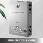SIHAO 6L–18L LPG Tankless Water Heater – Instant Propane/Butane Gas Hot Water System, On-Demand Flow, Compact Indoor/Outdoor Unit for Home, RV, Cabin, and Camping