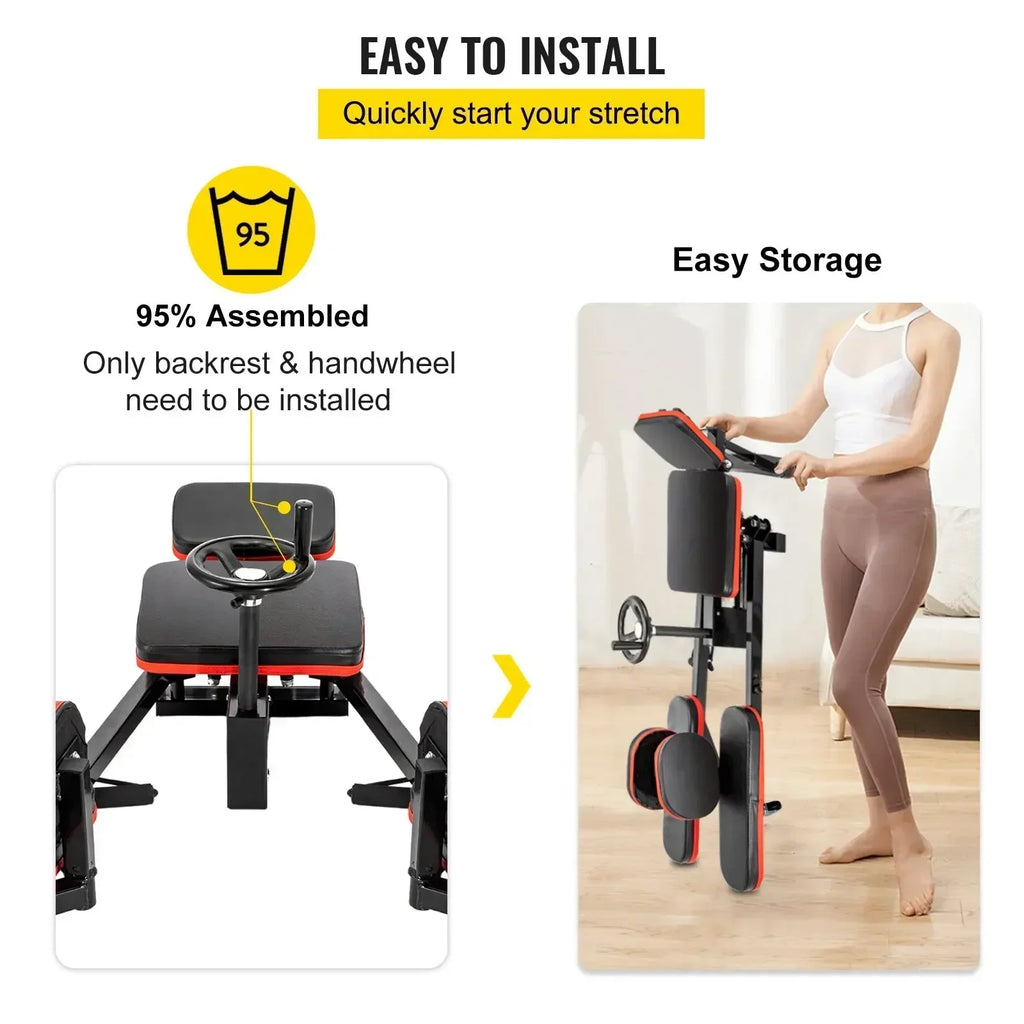 SIHAO Pro 220lbs Leg Stretcher Machine Adjustable Stretch Trainer for Home Gym Yoga Martial Arts Flexibility Exercise Recovery
