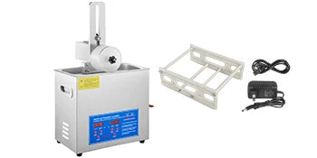 SIHAO 6L Ultrasonic Cleaner 180W Ultrasonic Vinyl Cleaner 7-12 Inch 8 Records Ultrasonic Records Cleaner W/Drying Rack for Home