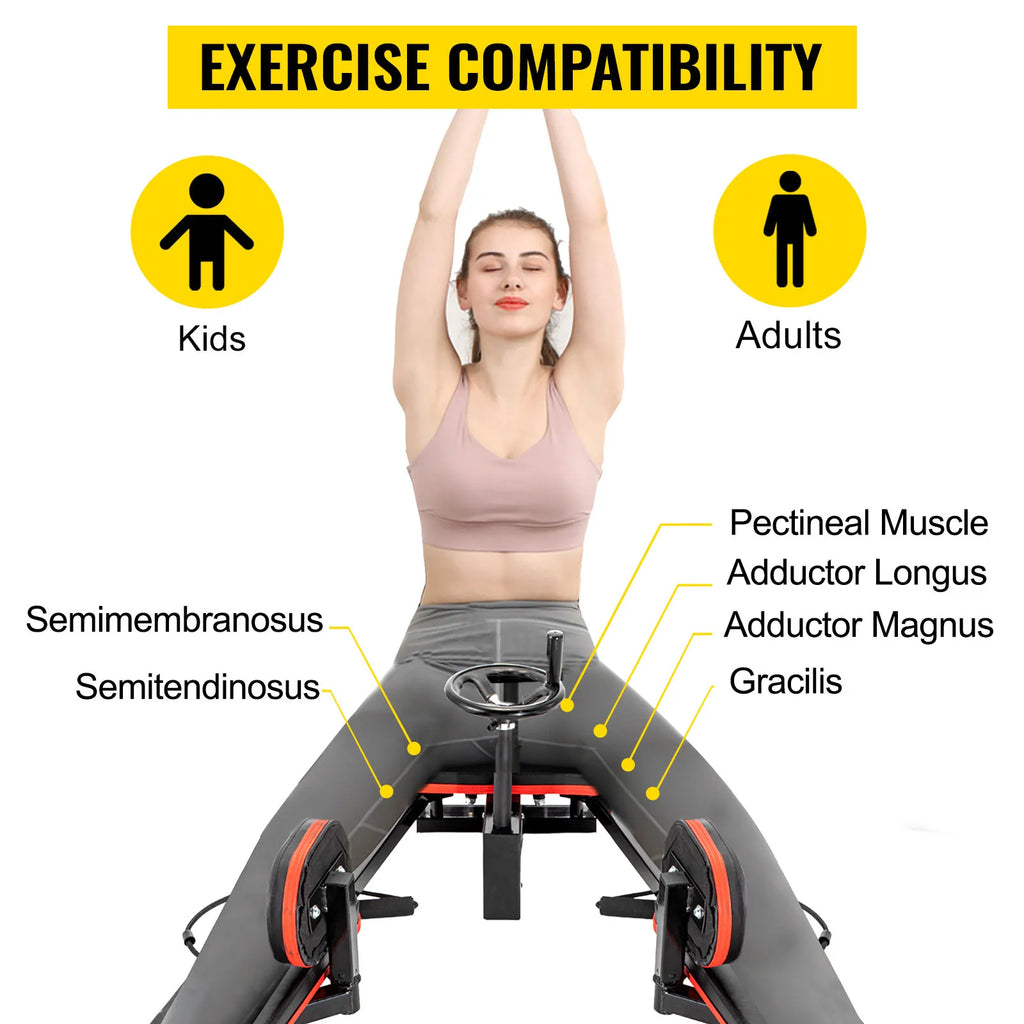 SIHAO Pro 220lbs Leg Stretcher Machine Adjustable Stretch Trainer for Home Gym Yoga Martial Arts Flexibility Exercise Recovery