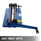 SIHAO 18-Inch Bead Roller Kit – 460mm Throat, 6 Dies, 1.2mm Steel – Manual Gear-Driven Machine for Auto Sheet Metal Restoration & DIY
