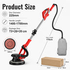 SIHAO 750W Wall Polishing Machine Foldable Light Strip Wall Polishing Machine with Built-in Vacuum Configuration