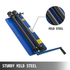 SIHAO 18-Inch Bead Roller Kit – 460mm Throat, 6 Dies, 1.2mm Steel – Manual Gear-Driven Machine for Auto Sheet Metal Restoration & DIY