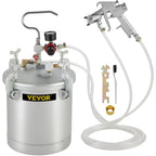 SIHAO 10L/2.6Gal Airless Paint Sprayer – Pressure Pot with Spray Gun & Hose, Heavy Duty for Home & Commercial, Includes 2-Year Warranty