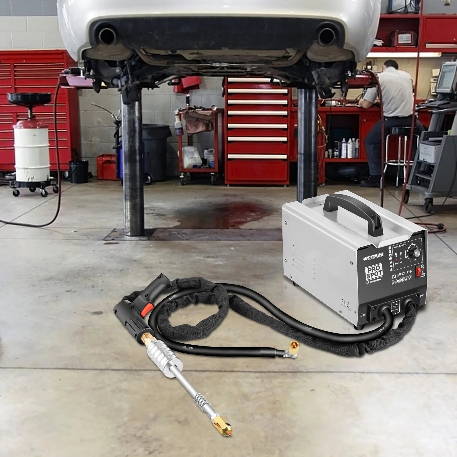 SIHAO 5-in-1 Auto Spot Welder Dent Puller — Straight Pull & Flattening for Professional Sheet Metal Repair Without Paint Damage