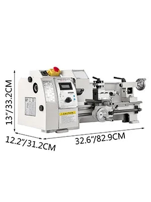 SIHAO Compact Benchtop Metal Lathe 8×14 Inch, Variable‑Speed Hobby Turning Machine, All‑in‑One Metalworking Tool for Turning, Drilling, Threading, Milling DIY Craft Projects